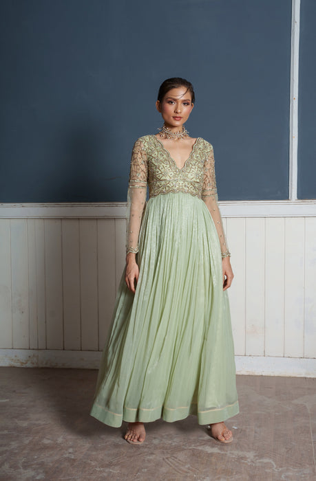 Tara-Breath of spring embroidered dress