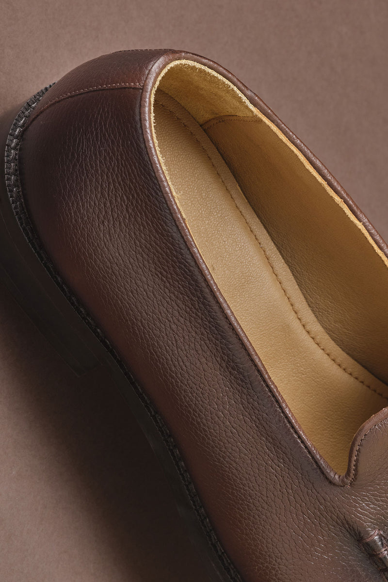 Brown Signature Slip Ons