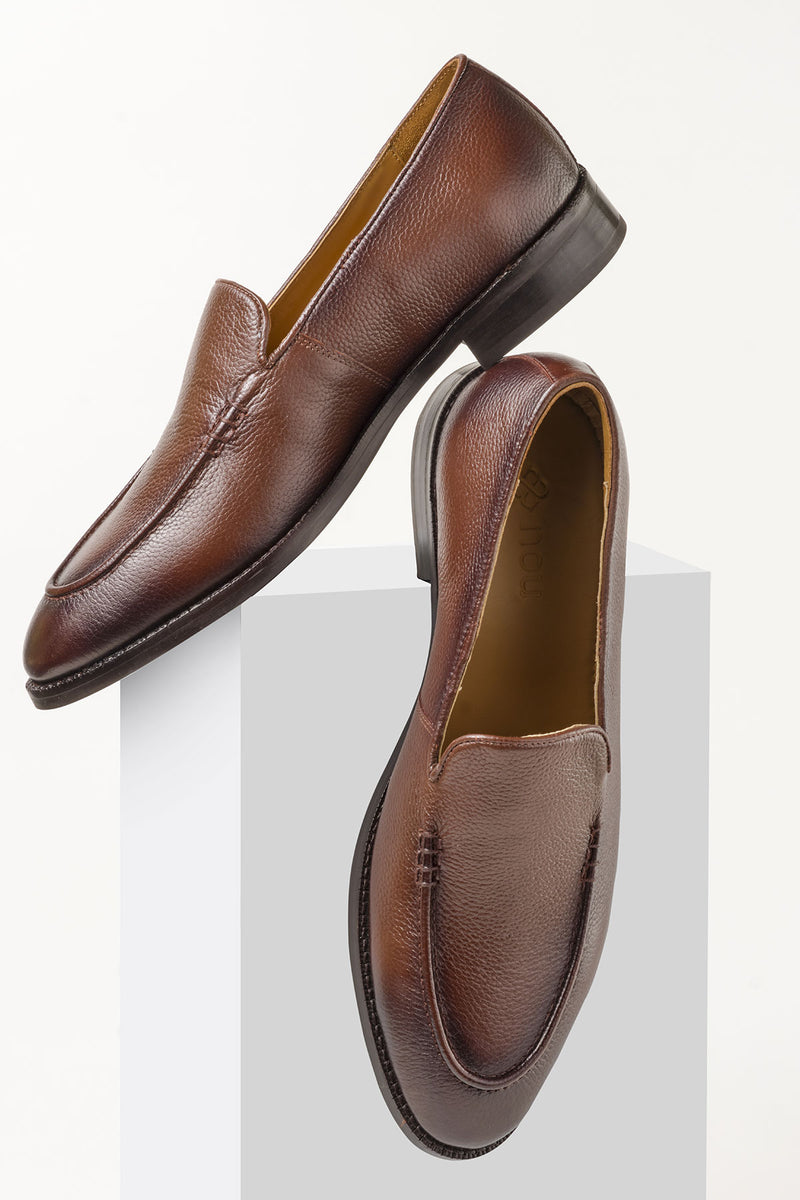 Brown Signature Slip Ons