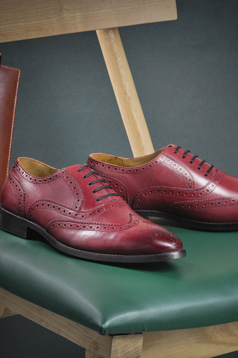 Deep Burgundy Scott Brouge