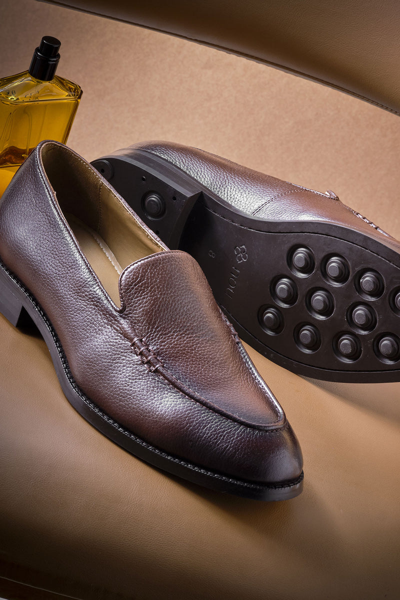 Brown Signature Slip Ons