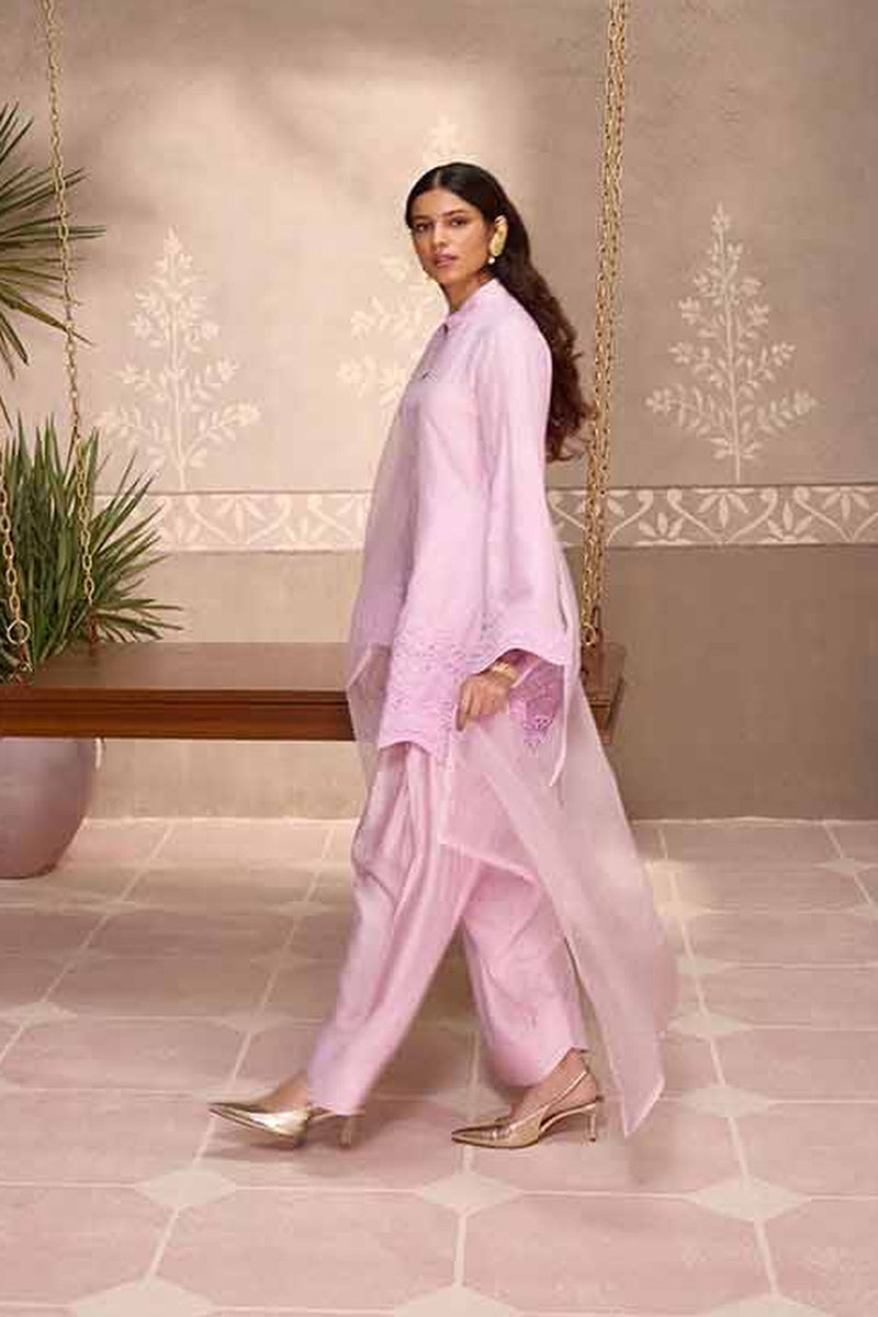 Lilac Dola Silk Farsi Salwar Set