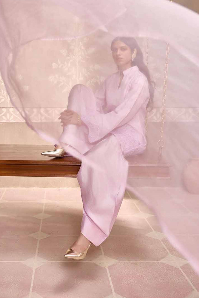 Lilac Dola Silk Farsi Salwar Set