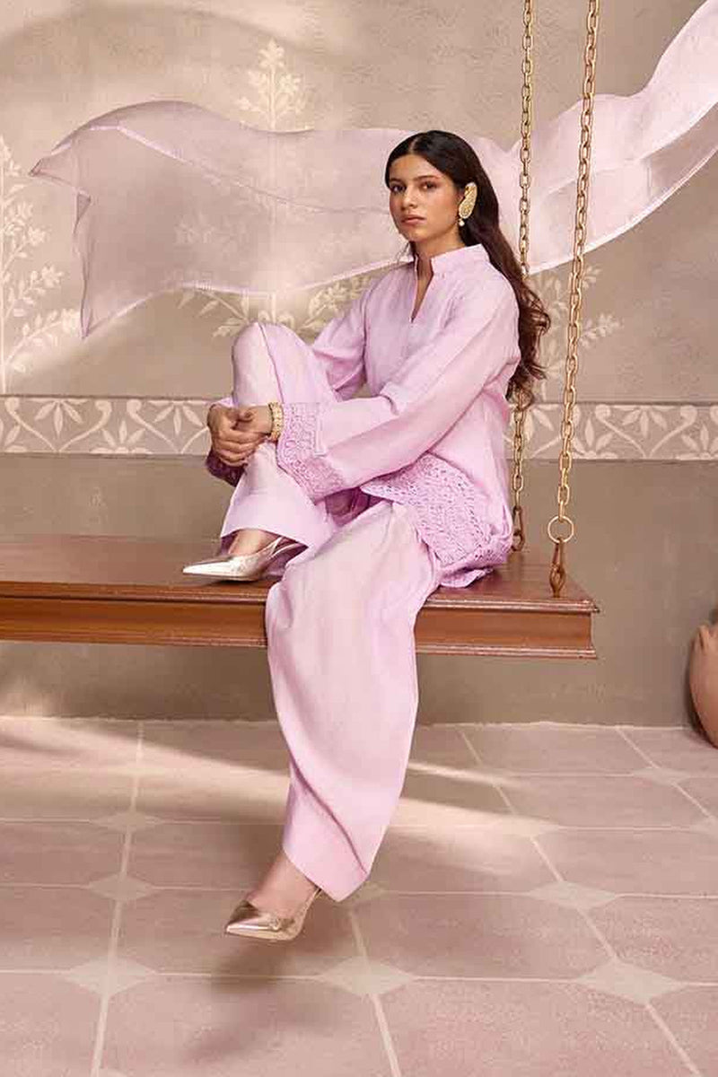 Lilac Dola Silk Farsi Salwar Set