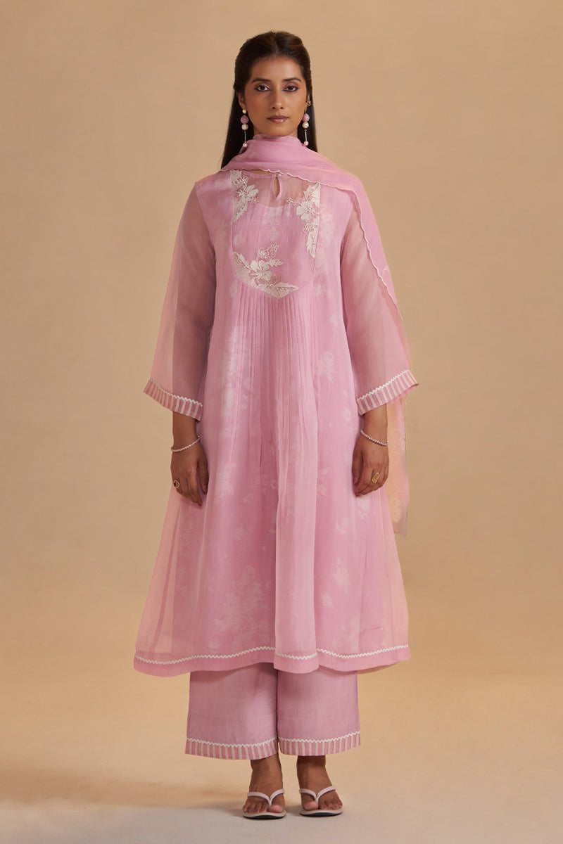 Fairy Tale Lilac Semi Festive Kurta Set
