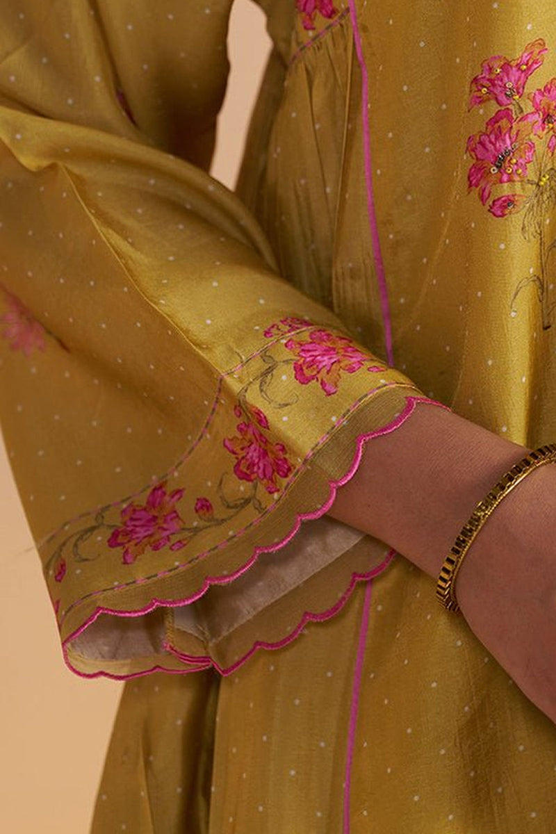 Haldi Yellow Silk Festive Kurta Set