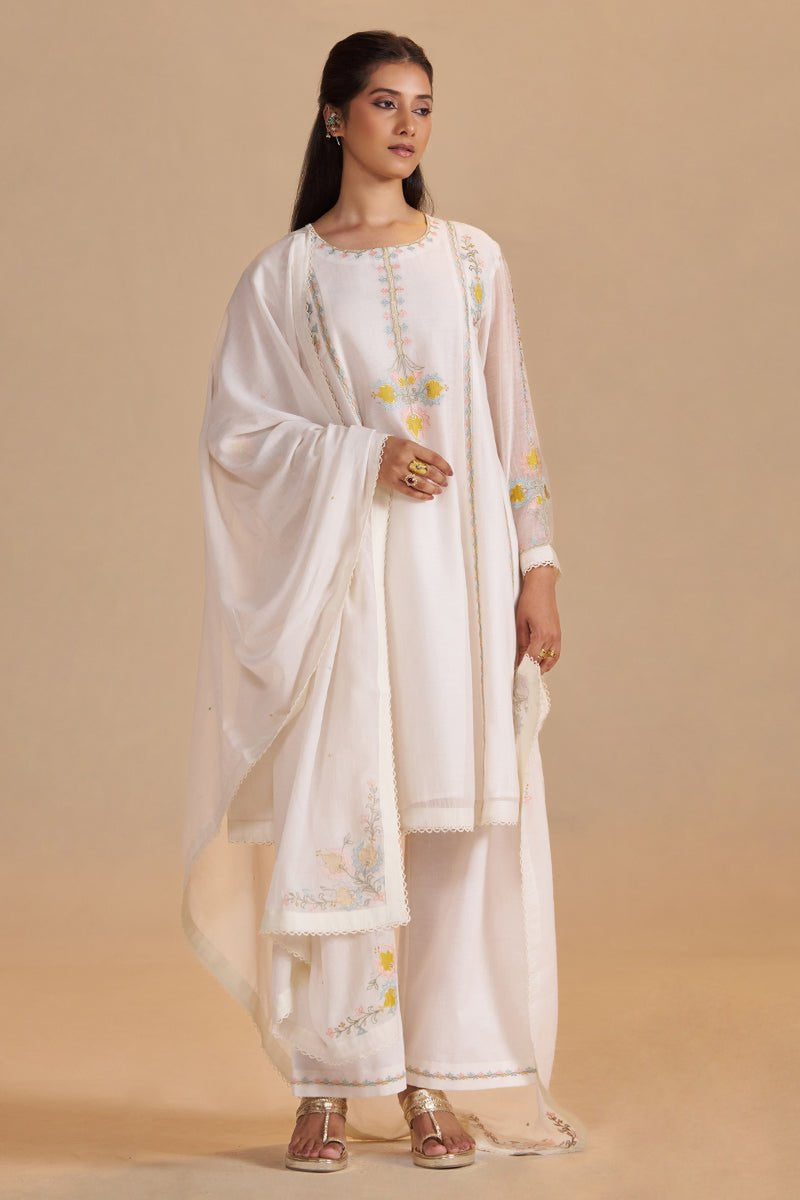 Gardenia Chanderi Festive Kurta Set