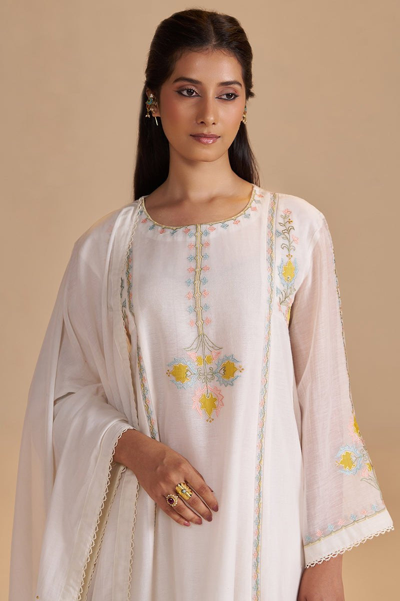 Gardenia Chanderi Festive Kurta Set