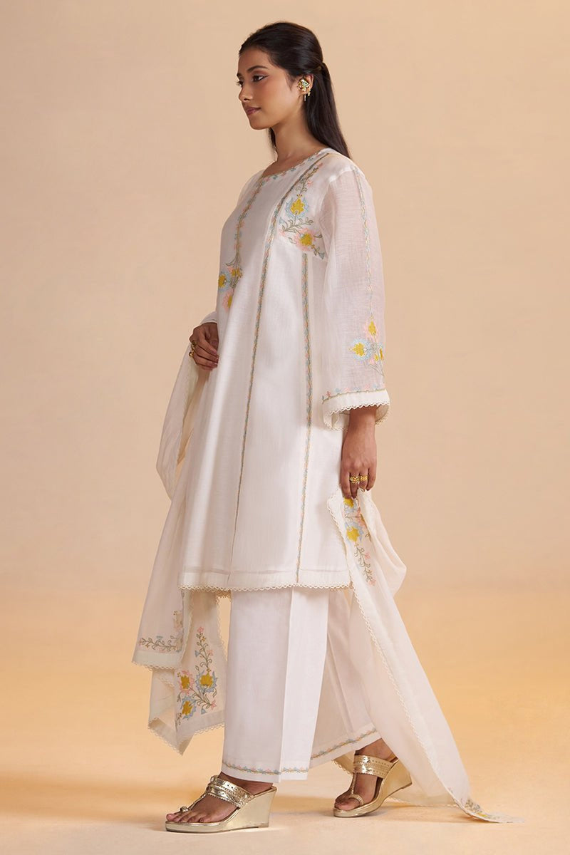 Gardenia Chanderi Festive Kurta Set