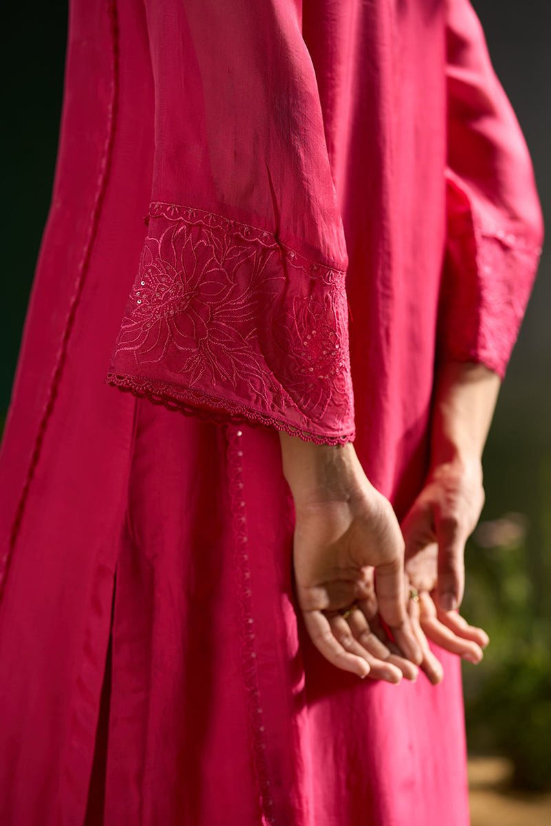 Azalea Pink Festive Kurta Set
