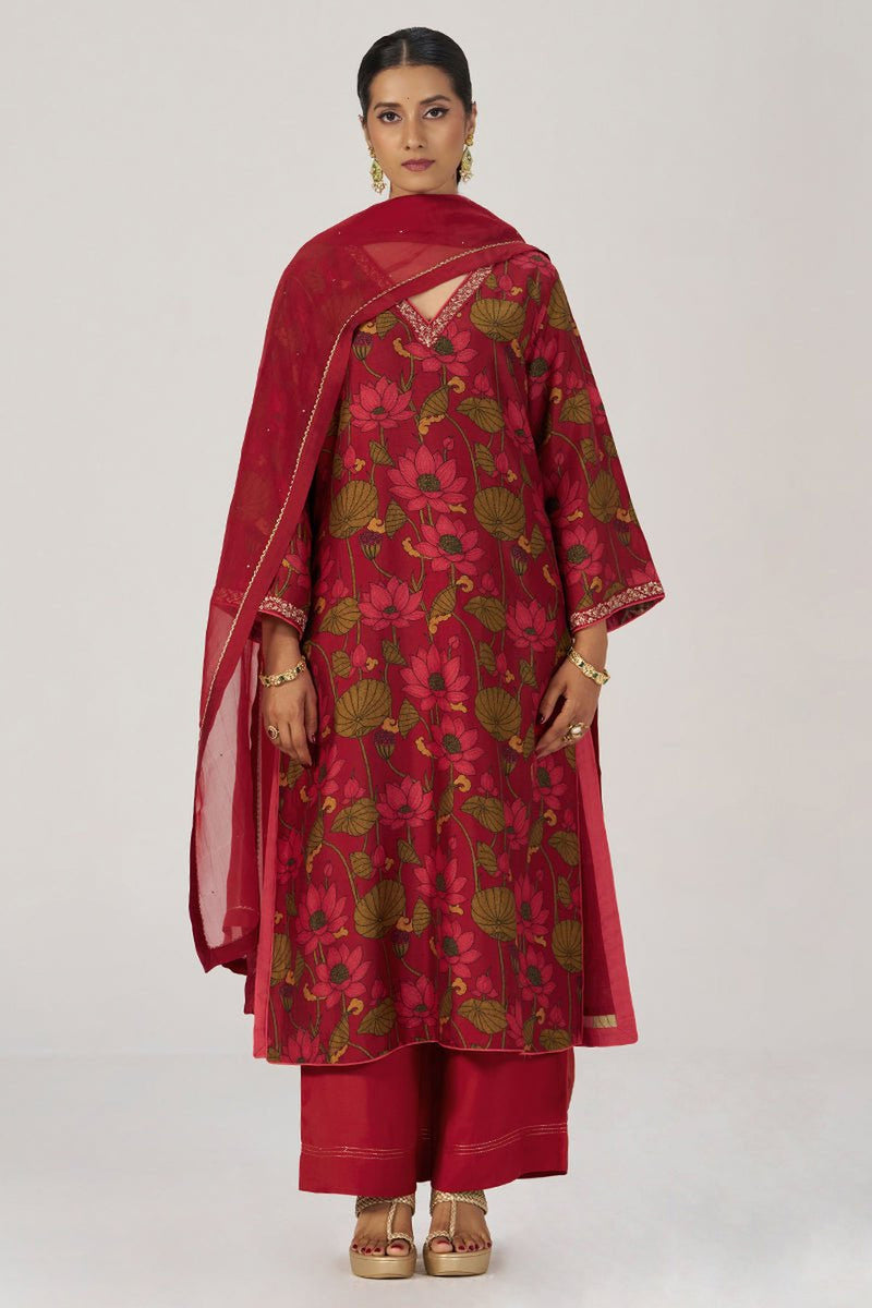 Scarlet Sage Festive Printed Kurta Set