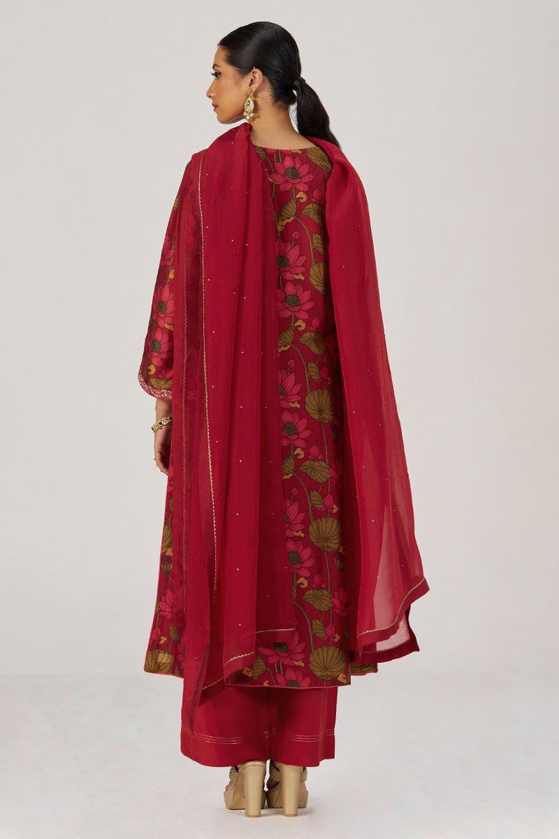 Scarlet Sage Festive Printed Kurta Set