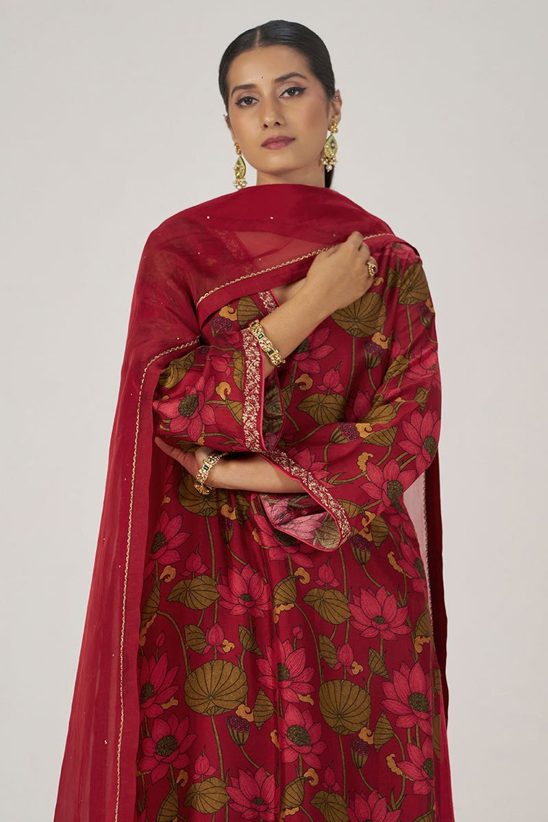 Scarlet Sage Festive Printed Kurta Set