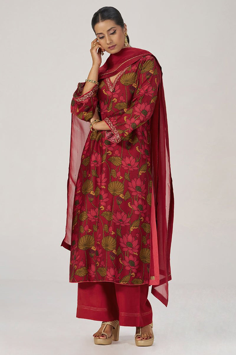 Scarlet Sage Festive Printed Kurta Set