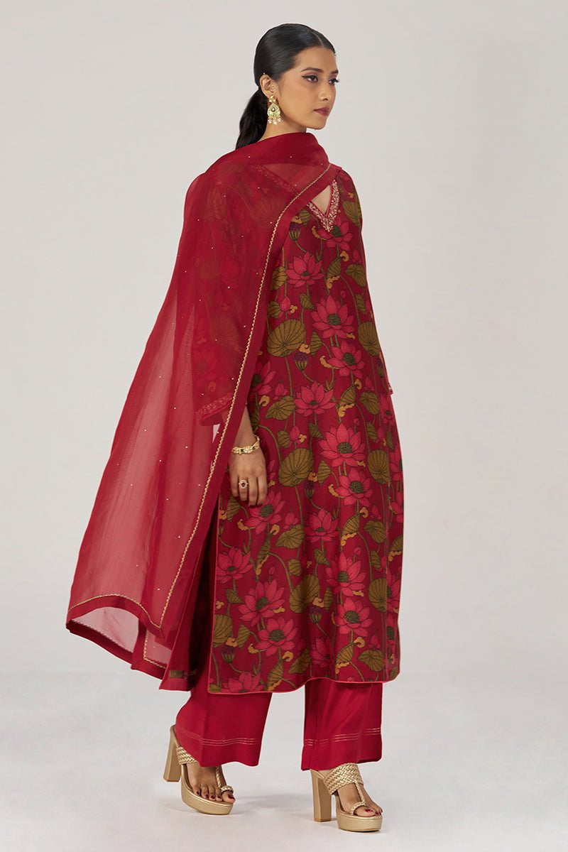 Scarlet Sage Festive Printed Kurta Set