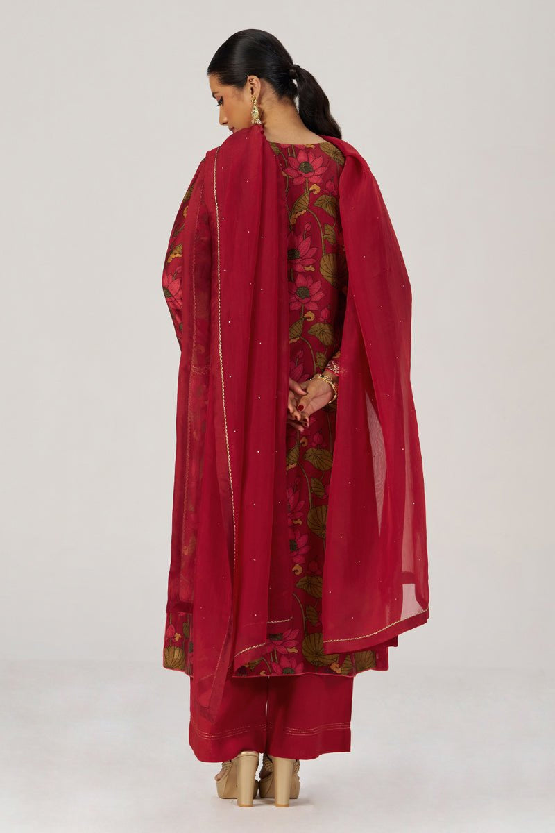 Scarlet Sage Festive Printed Kurta Set