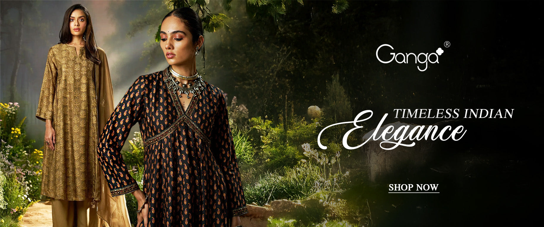 home page ganga timeless indian elegance banner