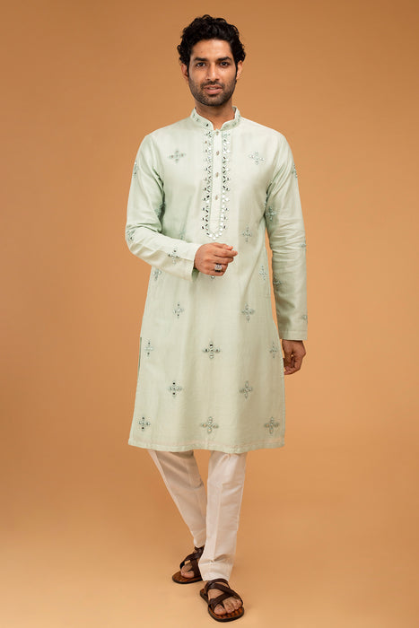 Mint Green Mirror Kurta
