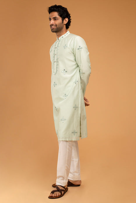Mint Green Mirror Kurta