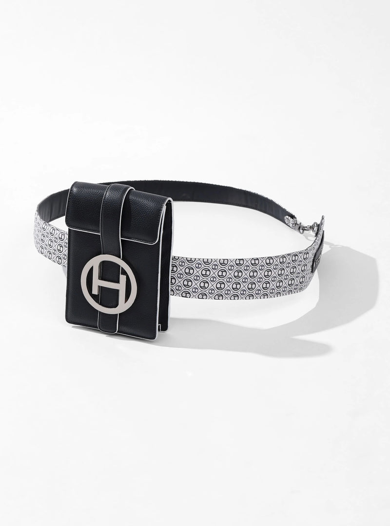 DOPAMINE MESSENGER BAG IN NOIR BLACK