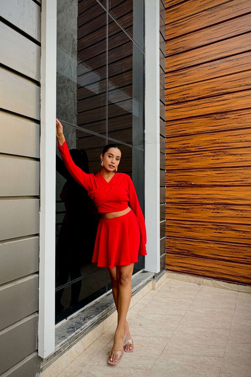 Red Twirling Co-ord