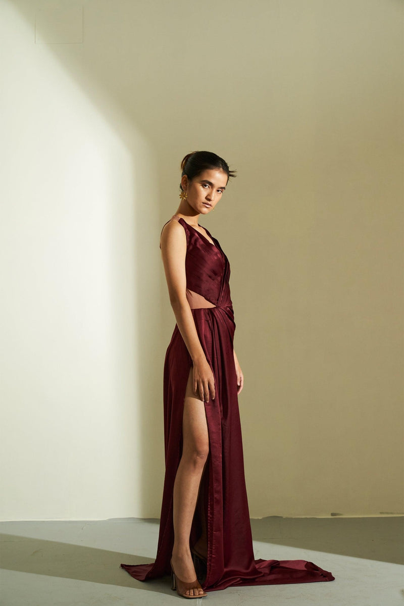Sahiba Satin Dress