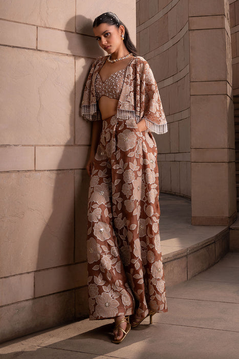 Taupe Jaal Cape Set