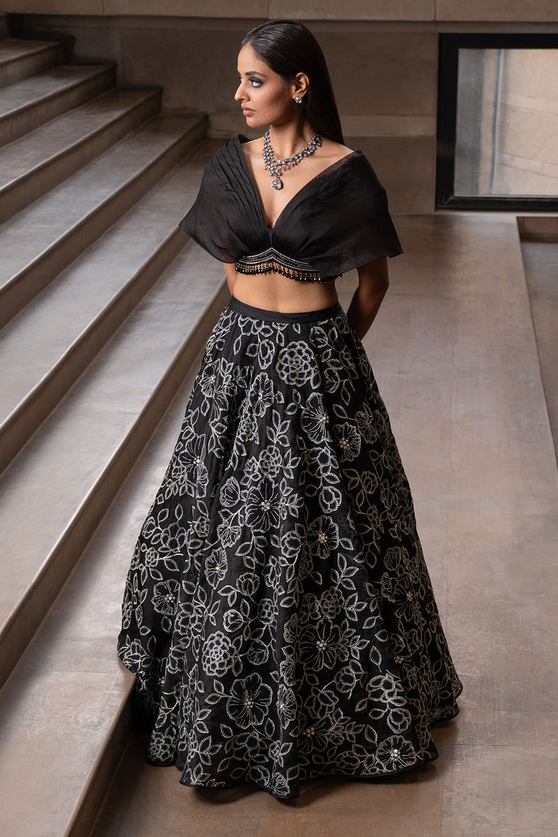 Coal Jaal Lehenga Set