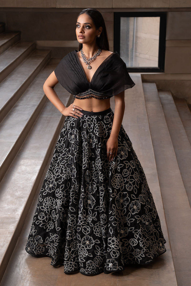 Coal Jaal Lehenga Set