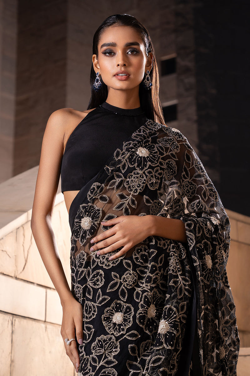 Coal Jaal Saree Set
