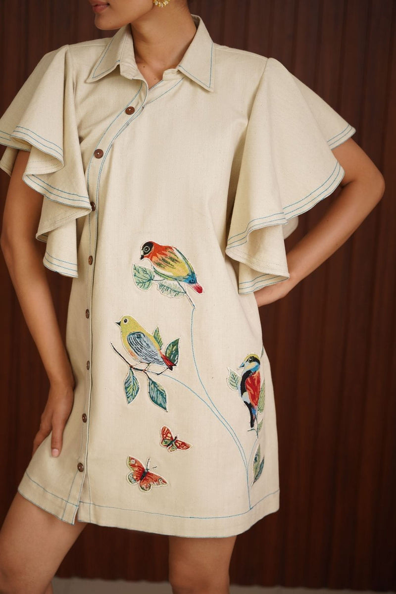 Whispering wings dress - Ivory