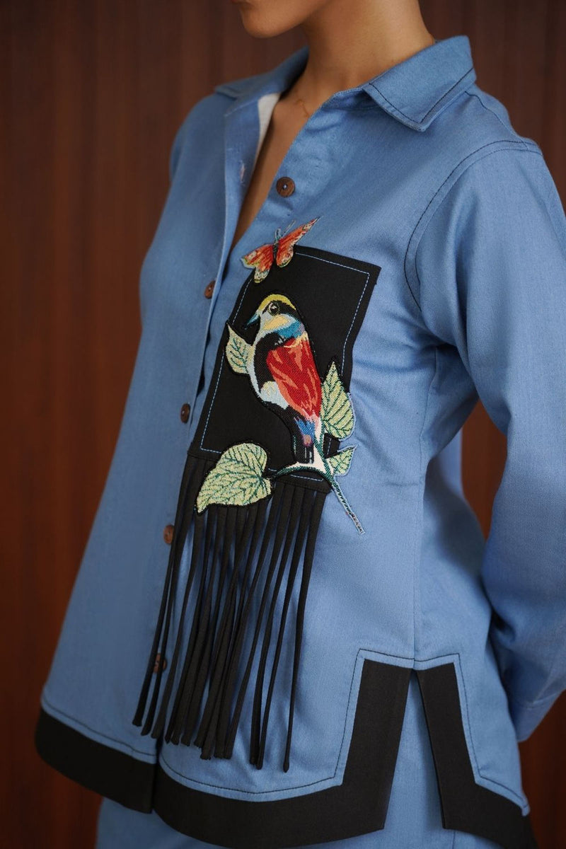 Canvas cut Coord set - Blue