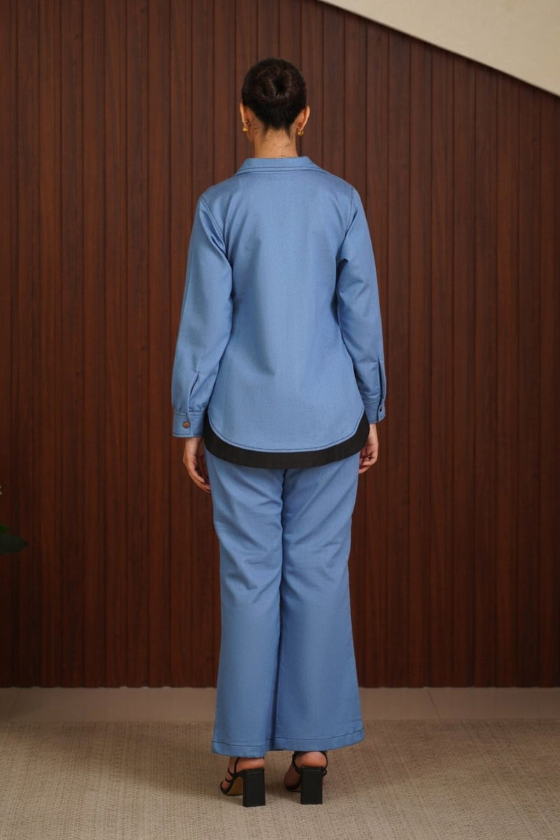 Canvas cut Coord set - Blue