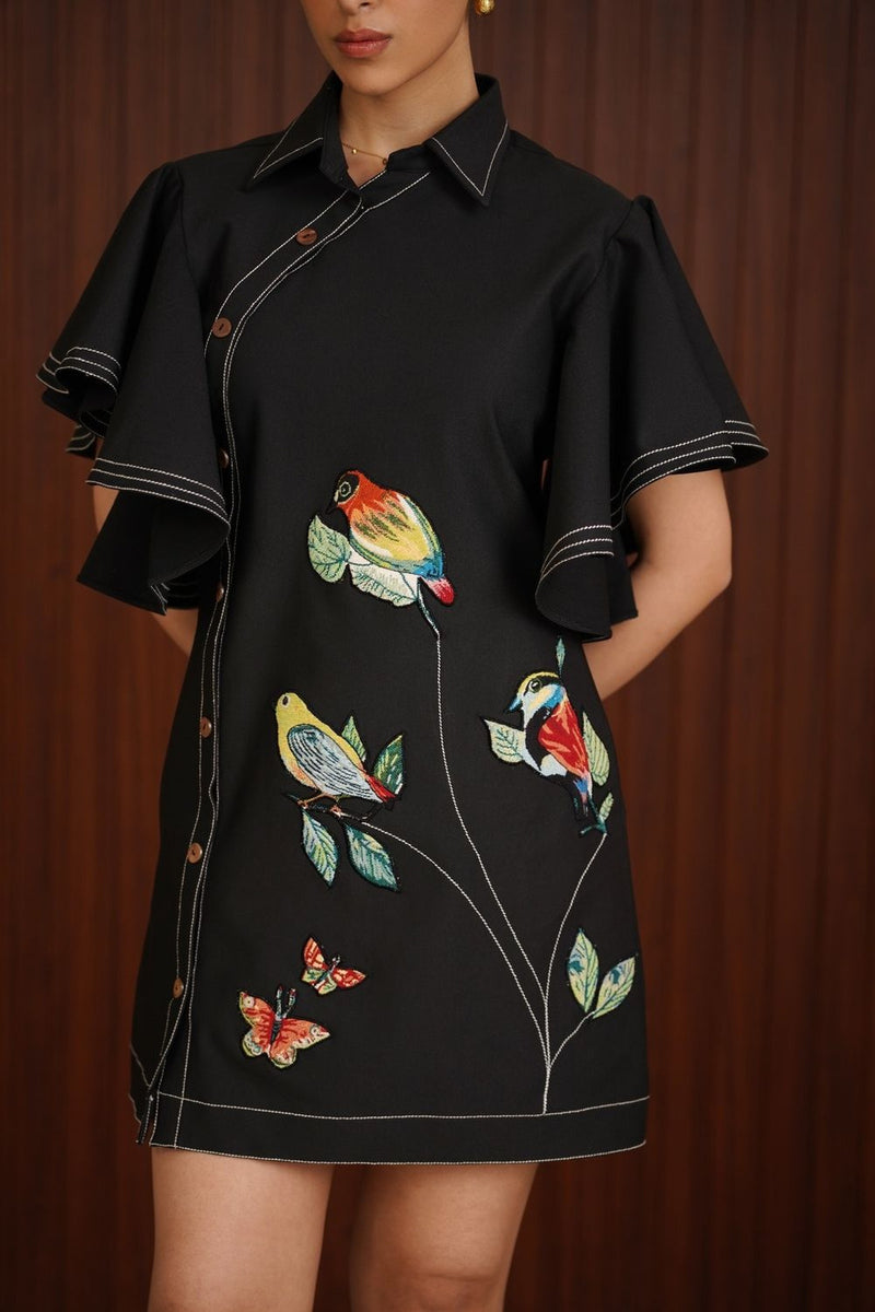 Whispering wings dress - Black