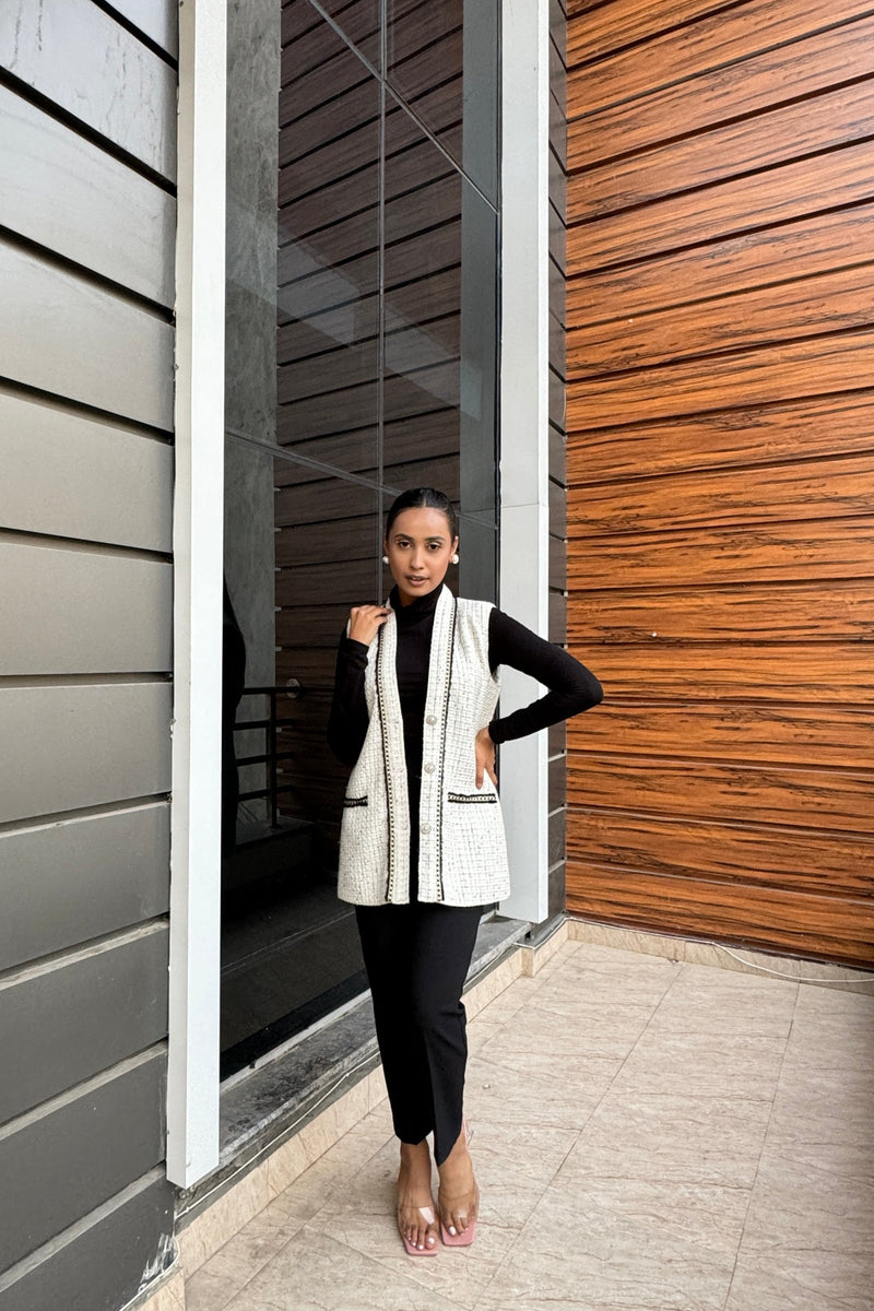 Aila Tweed Long Jacket