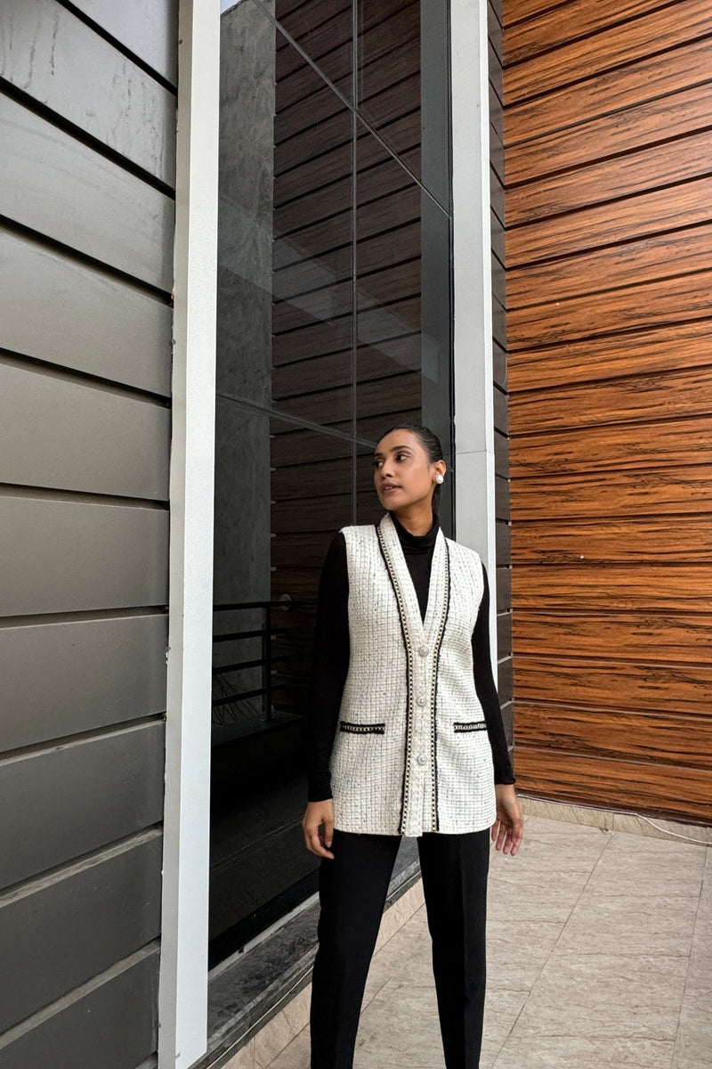 Aila Tweed Long Jacket