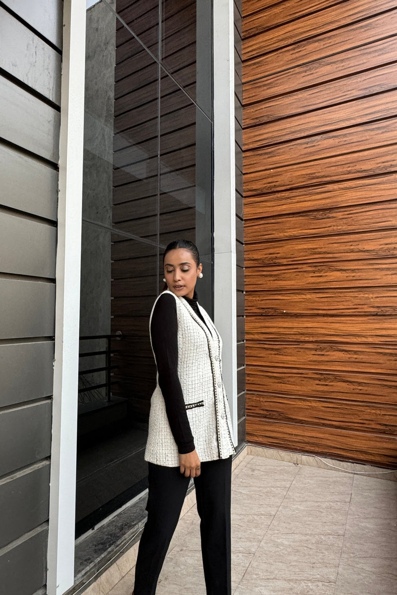 Aila Tweed Long Jacket