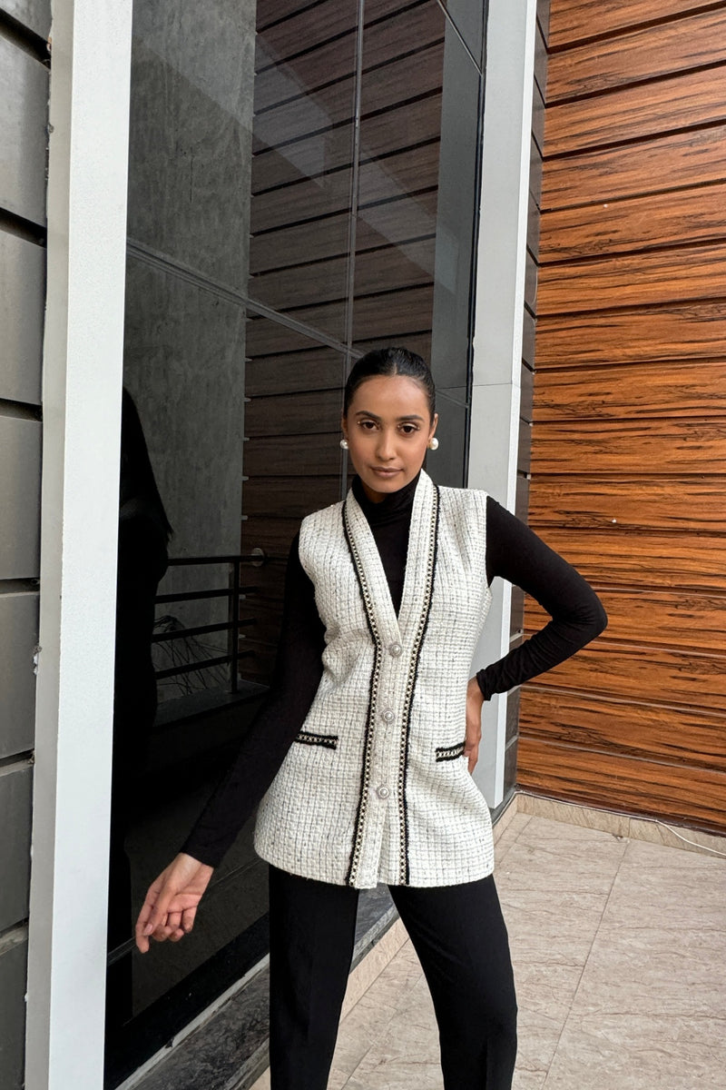 Aila Tweed Long Jacket