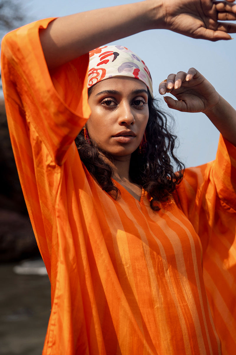 Angela Stripe Kaftan