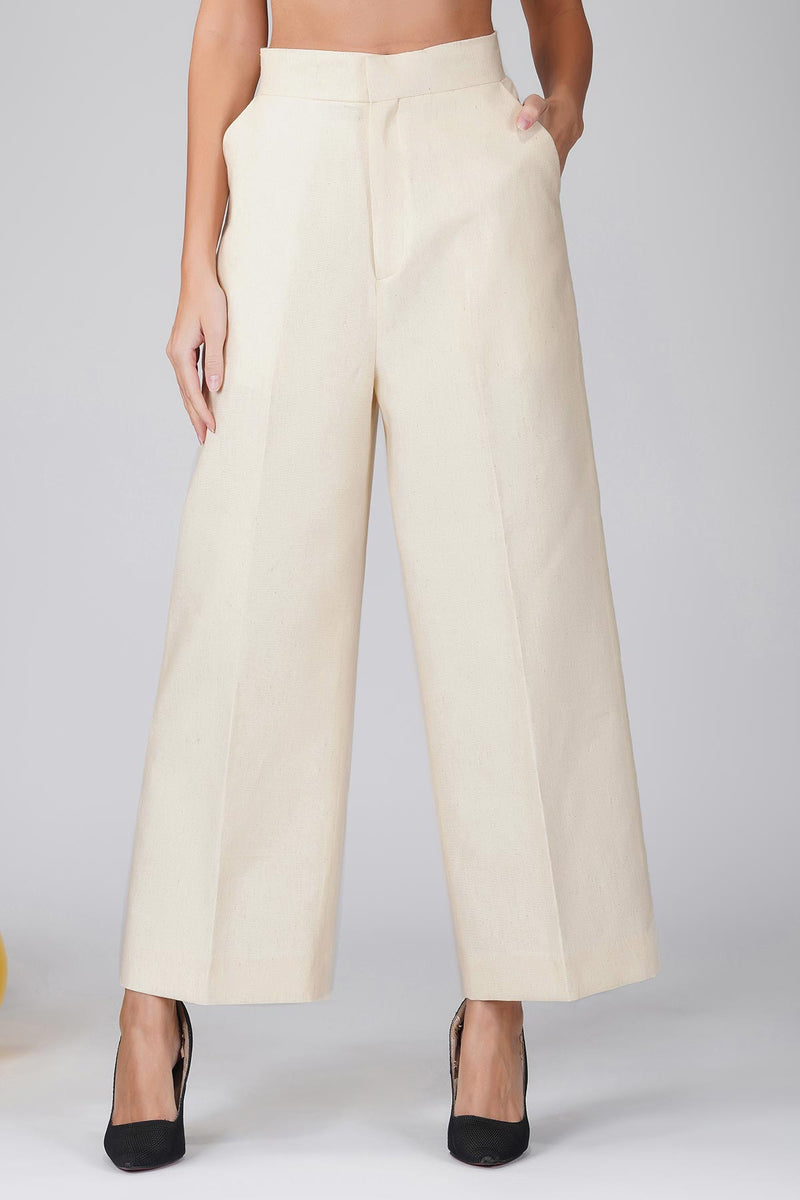 Vegan cream pants