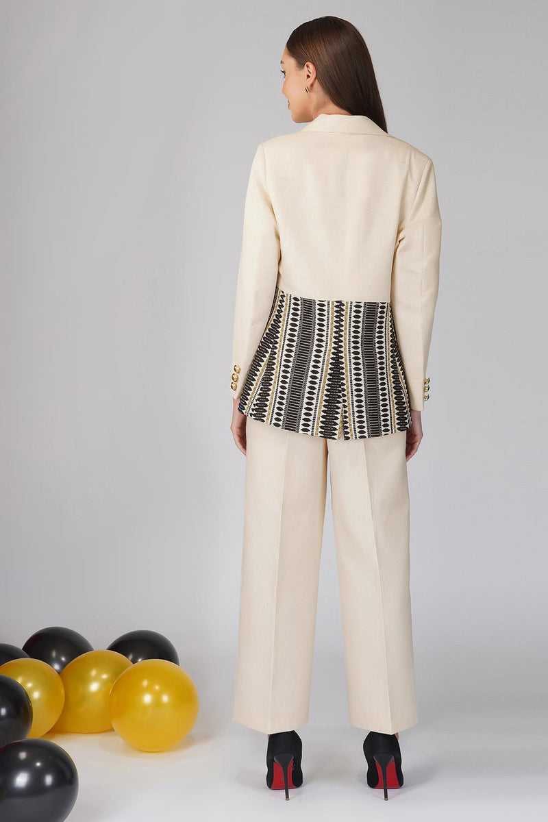 Vegan cream pants