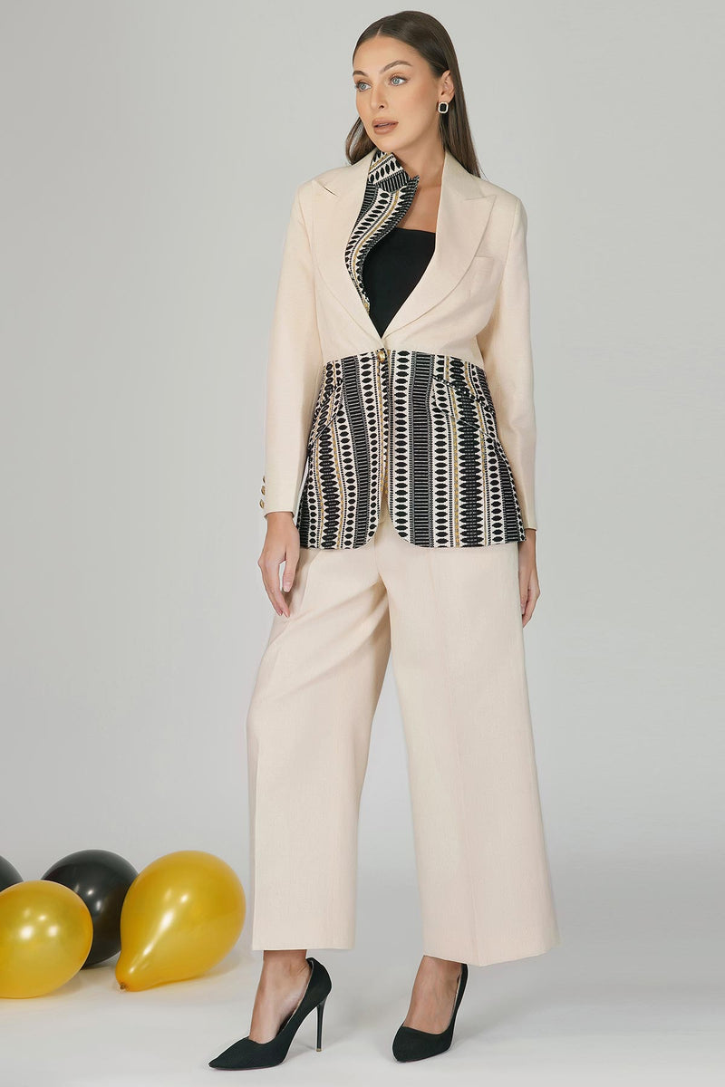 Vegan cream pants