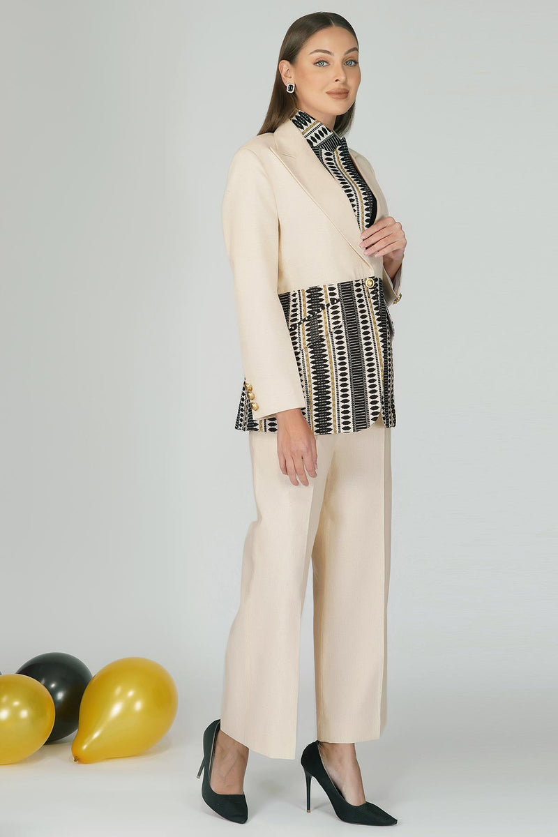 Vegan cream pants