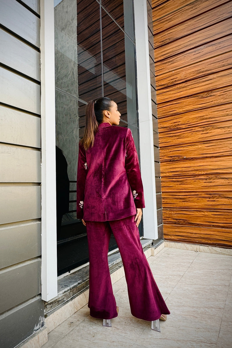 Velvet Blazer Set
