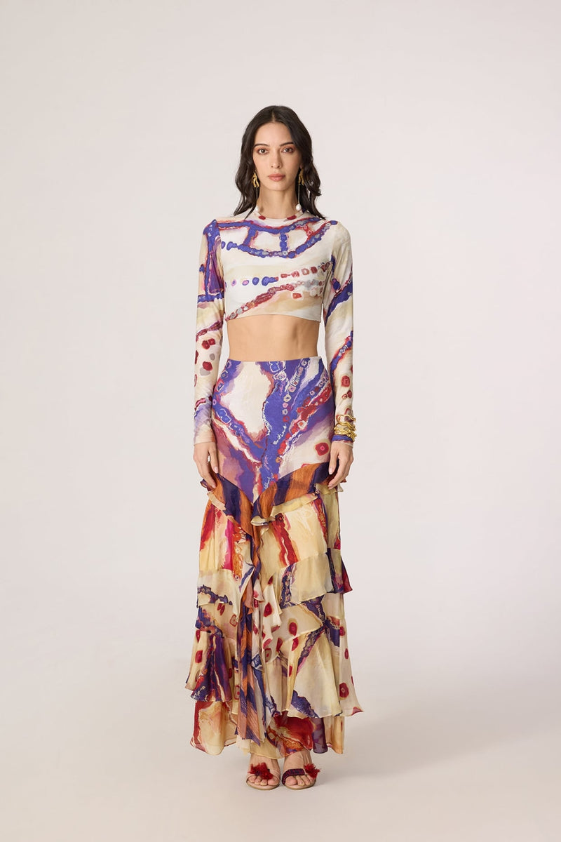Zavi Blouse & Marieya Skirt