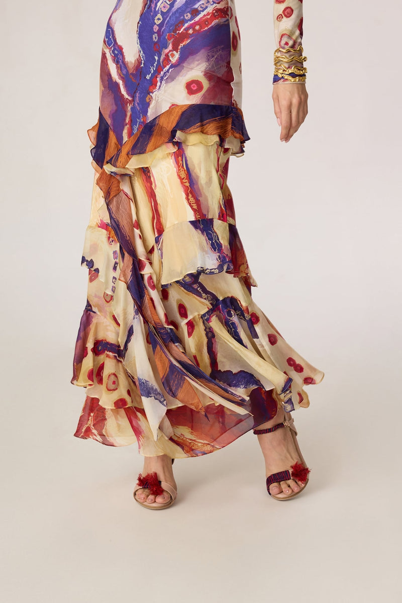 Zavi Blouse & Marieya Skirt