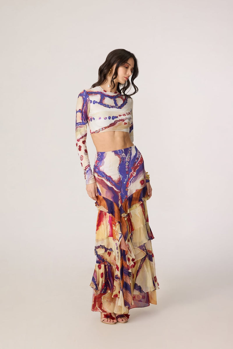 Zavi Blouse & Marieya Skirt