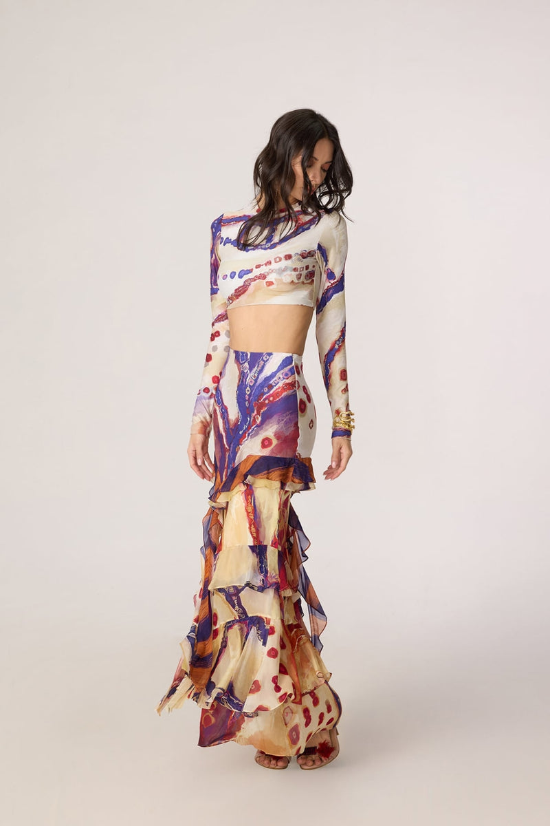 Zavi Blouse & Marieya Skirt